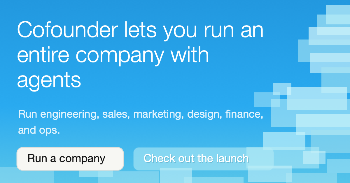 Cofounder.co 公式サイトのトップ画像