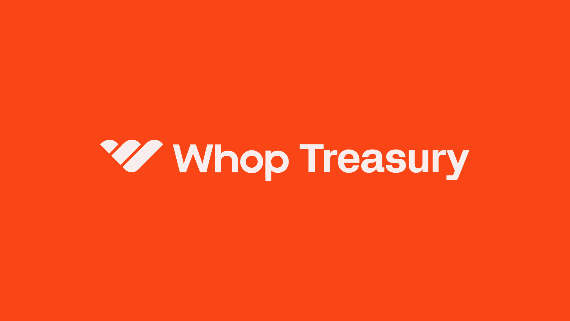 Whop Treasury ローンチ発表(2026/03)